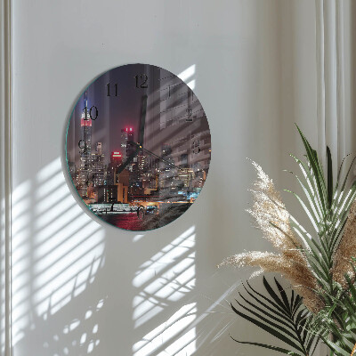 Wanduhr glas rund Horizont