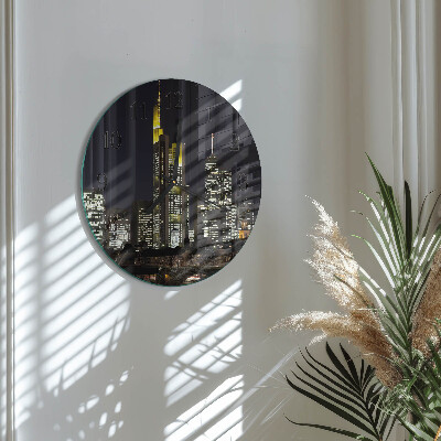 Glas wanduhr mit motiv rund Horizont