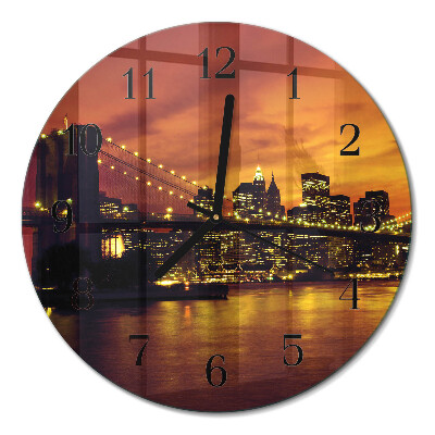 Runde wanduhr Horizontale Brücke