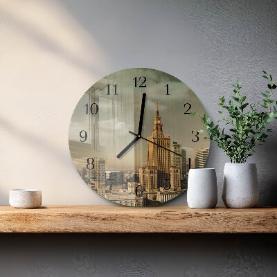 Runde wanduhr Warschau