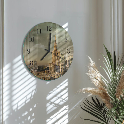 Runde wanduhr Warschau