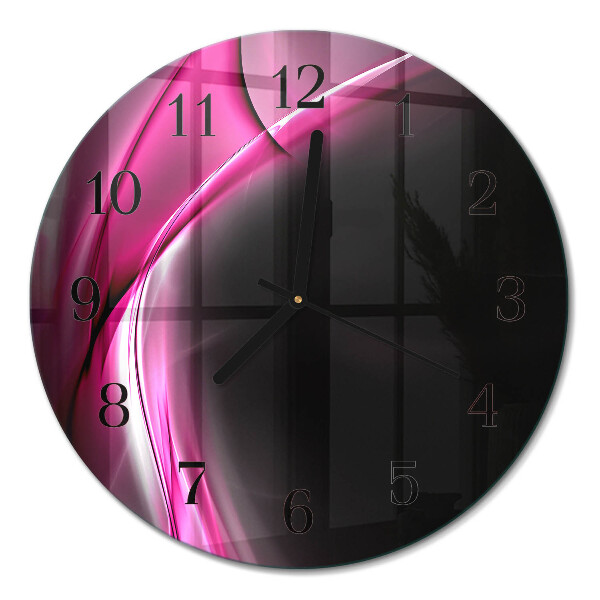 Runde wanduhr Abstrakte Linien