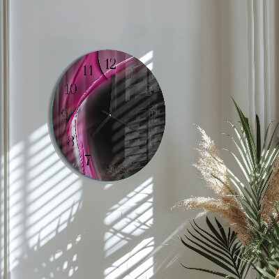 Runde wanduhr Abstrakte Linien