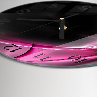 Runde wanduhr Abstrakte Linien