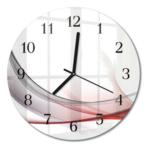Wanduhr glas rund Abstraktion