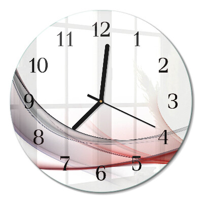 Wanduhr glas rund Abstraktion