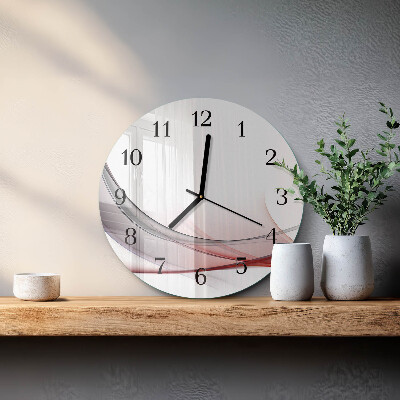 Wanduhr glas rund Abstraktion