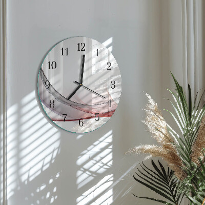 Wanduhr glas rund Abstraktion