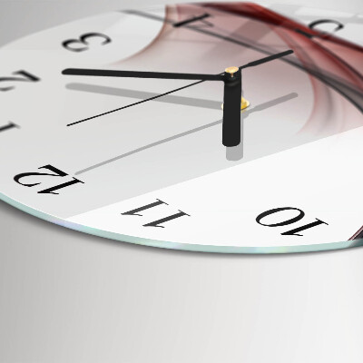 Wanduhr glas rund Abstraktion