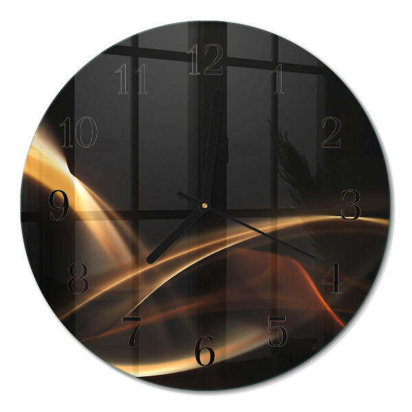 Runde wanduhr Abstrakte Linien