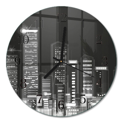 Runde wanduhr Horizont