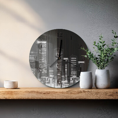Runde wanduhr Horizont