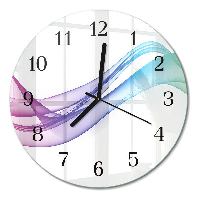 Runde wanduhr Abstrakte Linien