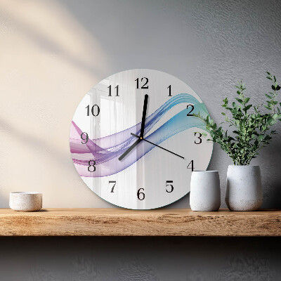 Runde wanduhr Abstrakte Linien