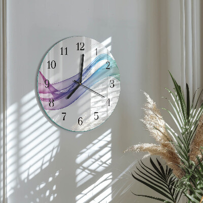 Runde wanduhr Abstrakte Linien