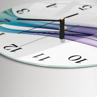 Runde wanduhr Abstrakte Linien