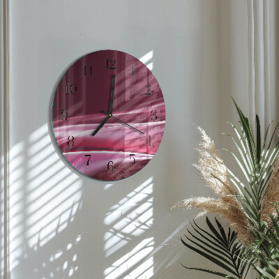 Glas wanduhr mit motiv rund Abstrakte Linien