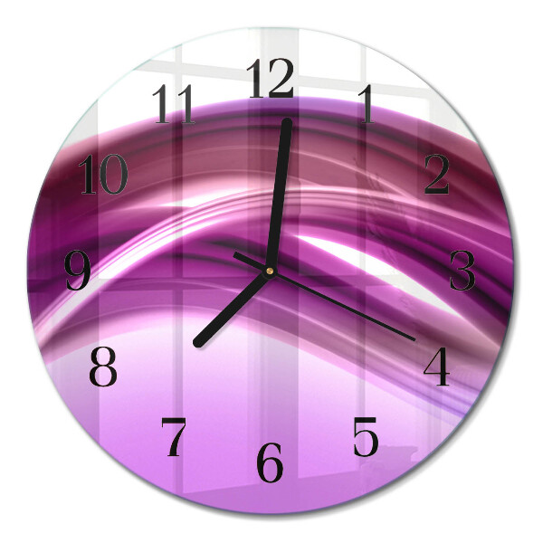 Runde wanduhr Abstrakte Linien