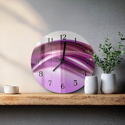 Runde wanduhr Abstrakte Linien