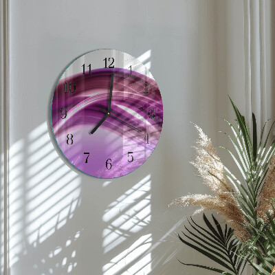 Runde wanduhr Abstrakte Linien