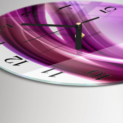 Runde wanduhr Abstrakte Linien