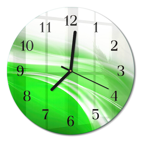 Wanduhr glas rund Abstraktion