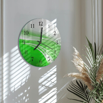 Wanduhr glas rund Abstraktion