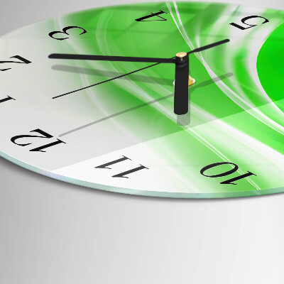 Wanduhr glas rund Abstraktion