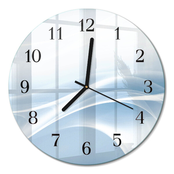 Runde wanduhr Abstrakte Linien