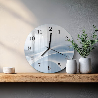 Runde wanduhr Abstrakte Linien