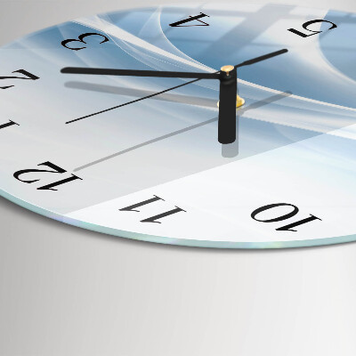 Runde wanduhr Abstrakte Linien