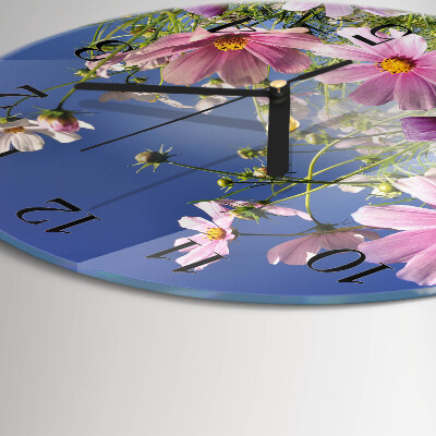 Glas wanduhr mit motiv rund Kosmos