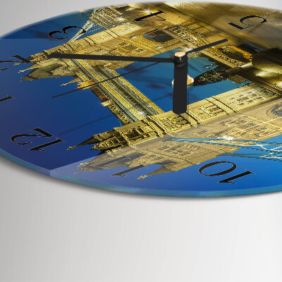 Glas wanduhr mit motiv rund London Bridge
