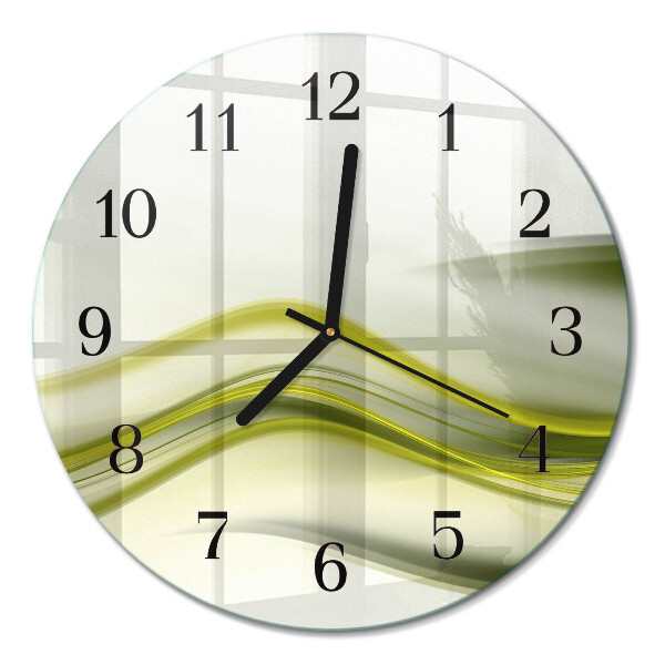 Runde wanduhr Abstrakte Linien