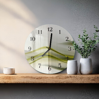 Runde wanduhr Abstrakte Linien