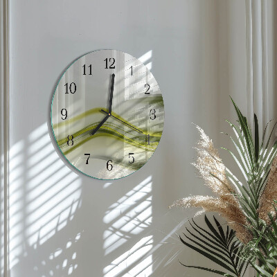 Runde wanduhr Abstrakte Linien