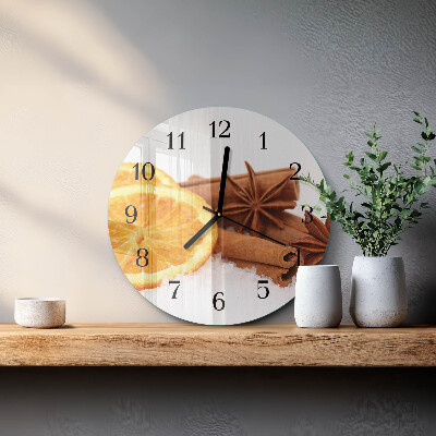 Runde wanduhr Zitrone-Vanille