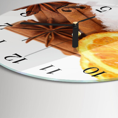 Runde wanduhr Zitrone-Vanille