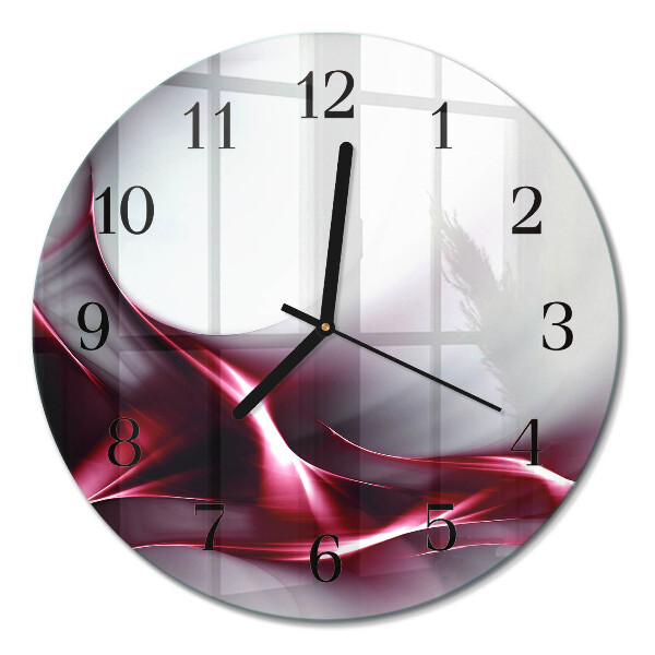 Runde wanduhr aus glas Abstraktion