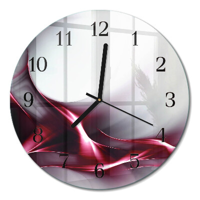 Runde wanduhr aus glas Abstraktion
