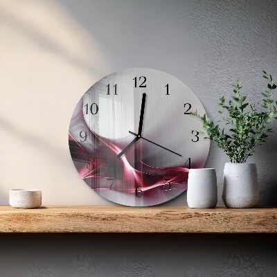 Runde wanduhr aus glas Abstraktion