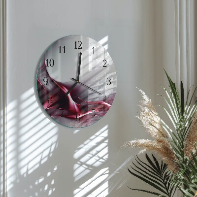 Runde wanduhr aus glas Abstraktion