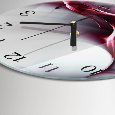 Runde wanduhr aus glas Abstraktion