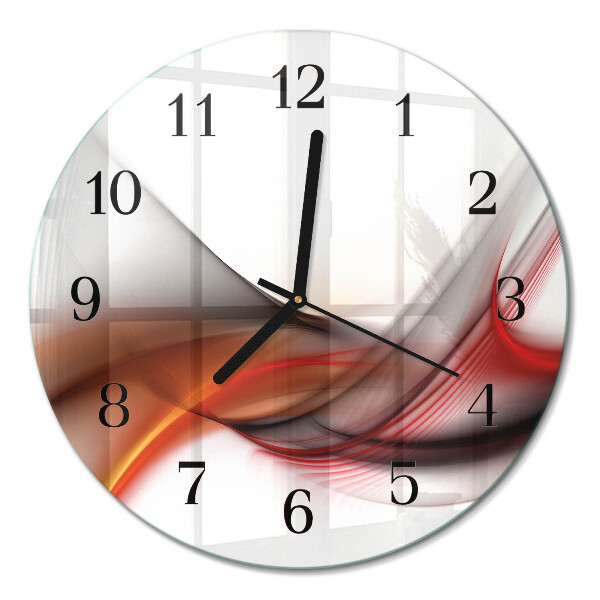 Runde wanduhr Abstrakte Linien