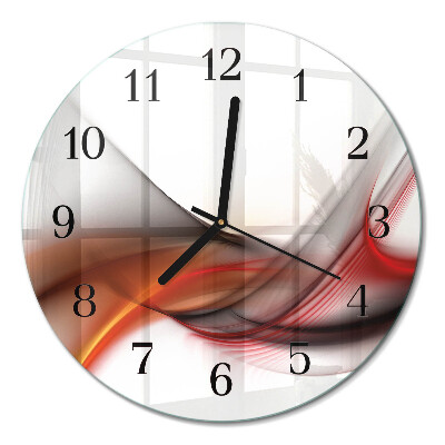 Runde wanduhr Abstrakte Linien