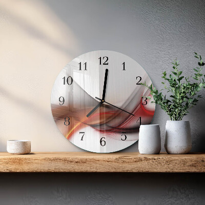 Runde wanduhr Abstrakte Linien