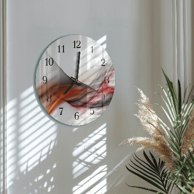 Runde wanduhr Abstrakte Linien