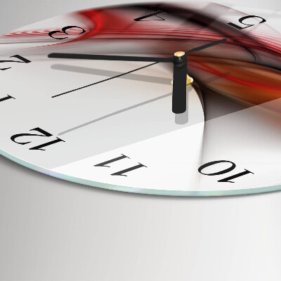 Runde wanduhr Abstrakte Linien
