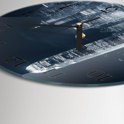 Wanduhr glas rund Horizont