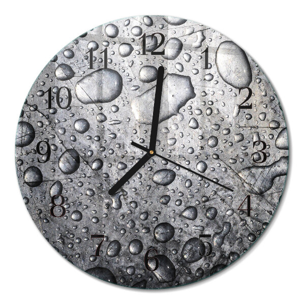 Runde wanduhr Tropfen